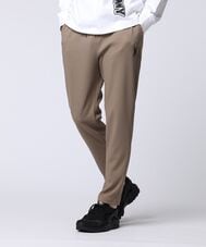 異素材切替 ワッフルストレッチパンツ