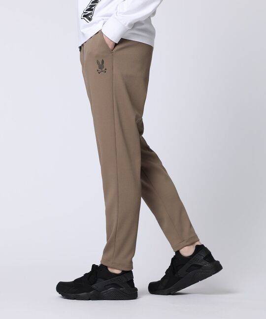 異素材切替 ワッフルストレッチパンツ