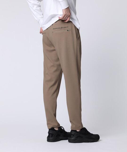 異素材切替 ワッフルストレッチパンツ