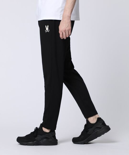 異素材切替 ワッフルストレッチパンツ