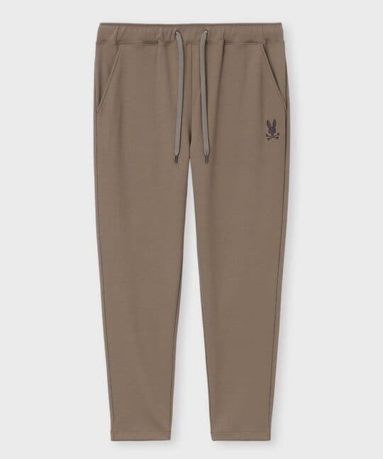 異素材切替 ワッフルストレッチパンツ