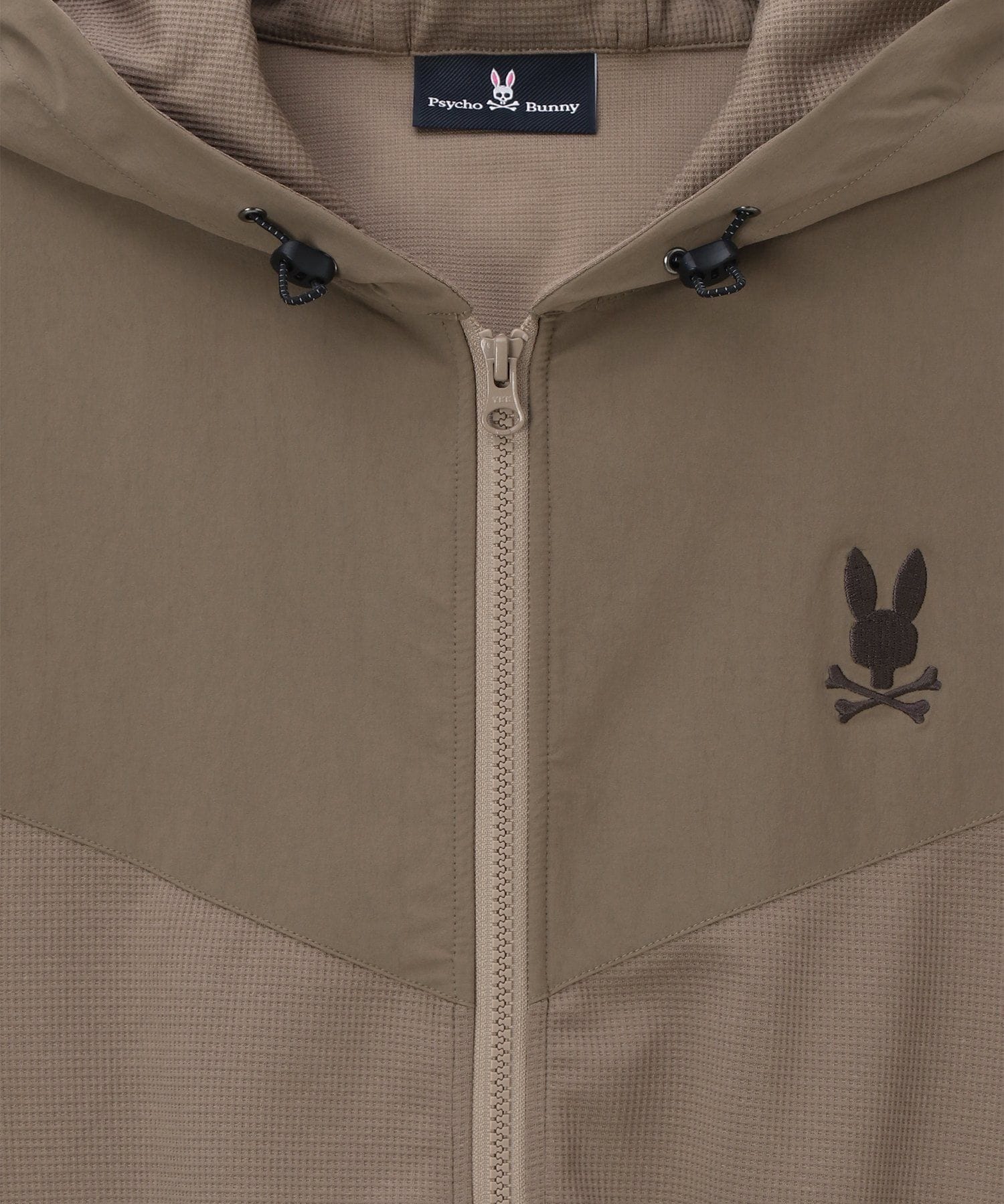 異素材切替 ワッフルストレッチパーカ｜Psycho Bunny｜サイコバニー