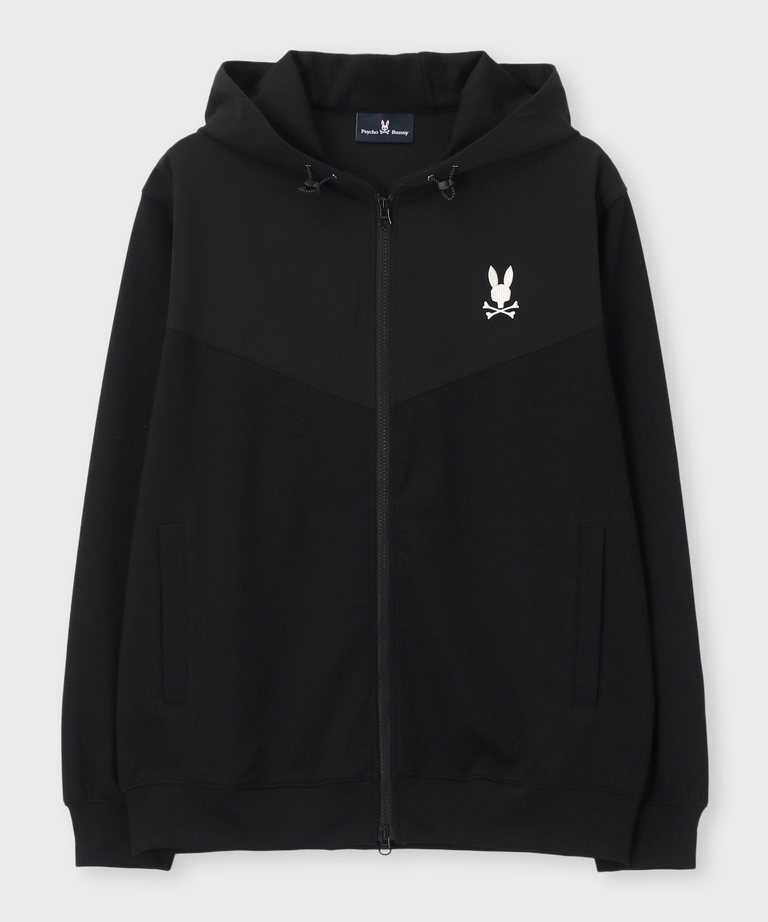 異素材切替 ワッフルストレッチパーカ｜Psycho Bunny｜サイコバニー
