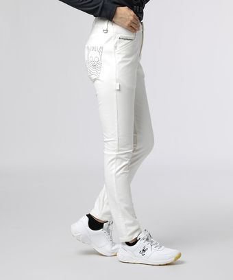 [GOLF][WOMEN]裏起毛ツイル 　5ポケット パンツ