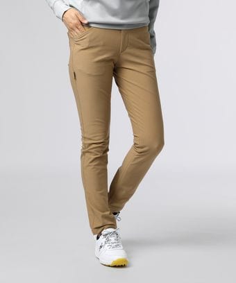 [GOLF][WOMEN]裏起毛ツイル 　5ポケット パンツ