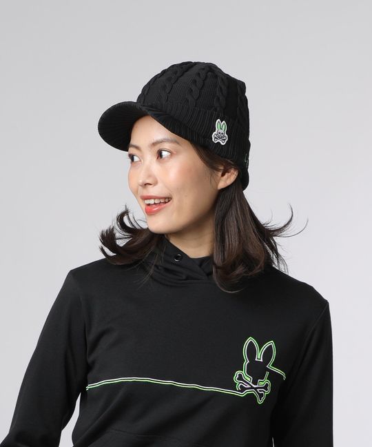 [GOLF]ケーブルニット バイザー