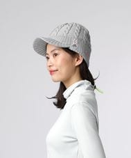 [GOLF]ケーブルニット バイザー