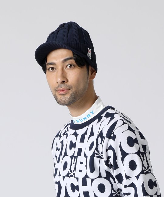 [GOLF]ケーブルニット バイザー