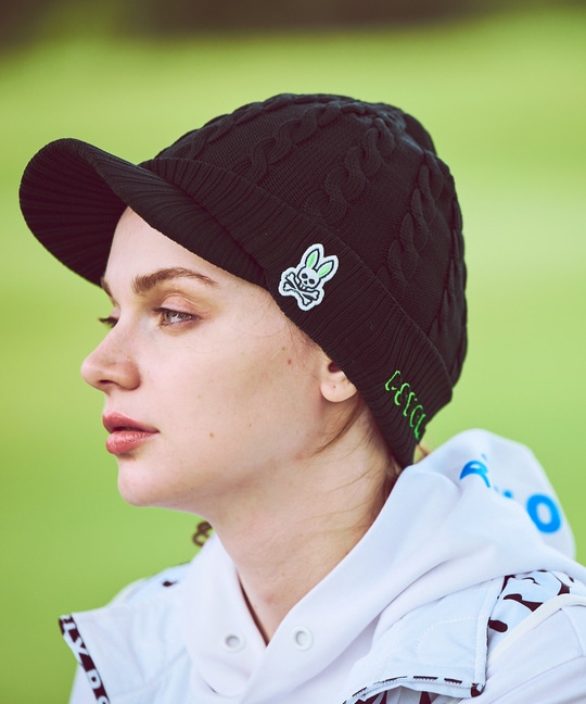 [GOLF]ケーブルニット バイザー