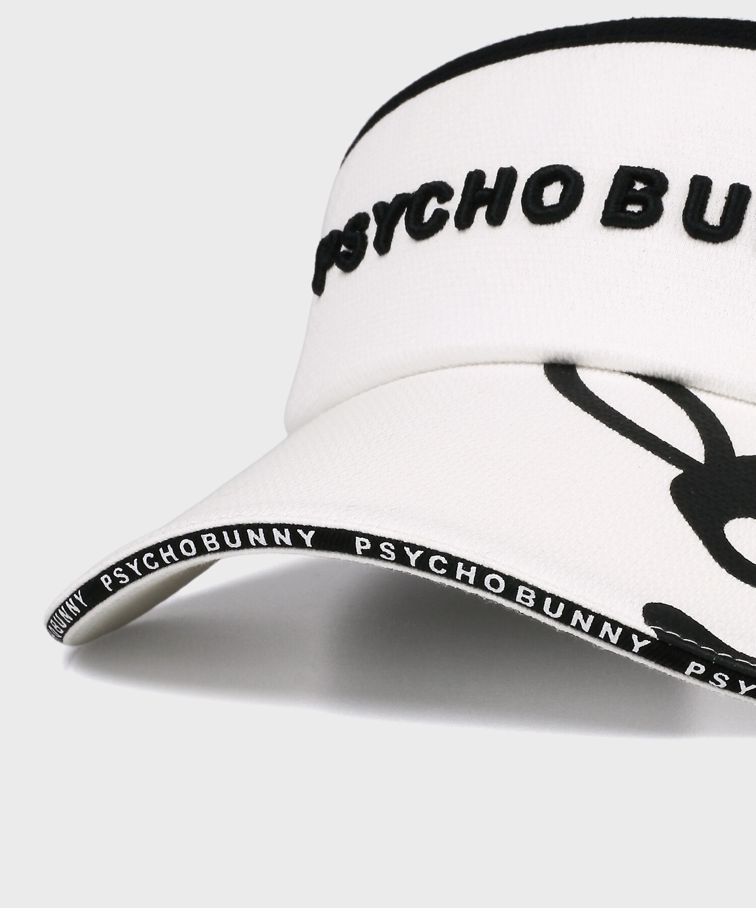 GOLF]アウトフレームBUNNYサンバイザー｜Psycho Bunny｜サイコバニー