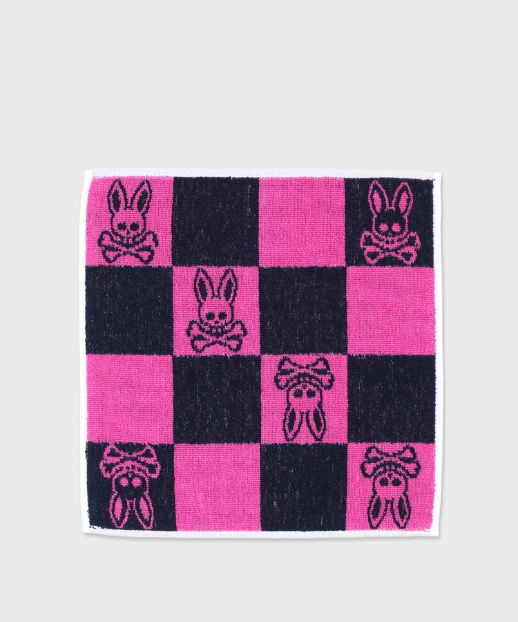 まとめ割】ロゴ & チェッカー タオルハンカチ｜Psycho Bunny｜サイコ
