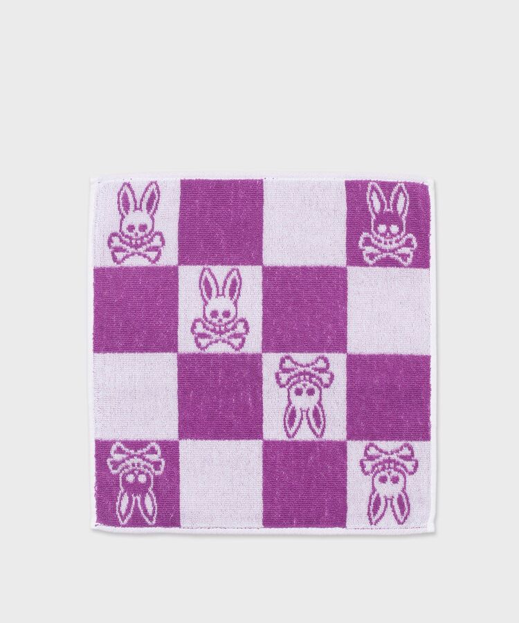 まとめ割】ロゴ & チェッカー タオルハンカチ｜Psycho Bunny｜サイコ