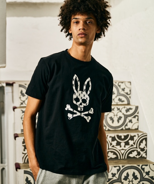 3DドットシルエットバニーTシャツ