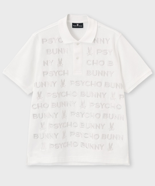 トナル総柄ロゴ刺繍 ポロシャツ