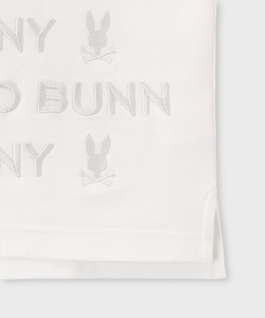 トナル総柄ロゴ刺繍 ポロシャツ