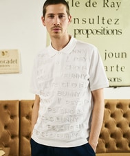 トナル総柄ロゴ刺繍 ポロシャツ