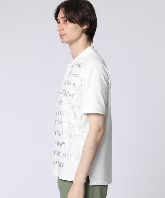 トナル総柄ロゴ刺繍 ポロシャツ