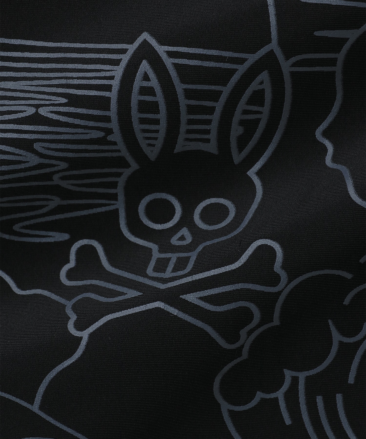 サイケデリック総柄 ストレッチフルジップパーカー｜Psycho Bunny