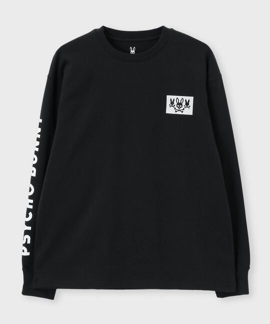 3BUNNYアームロゴ ロングスリーブTシャツ