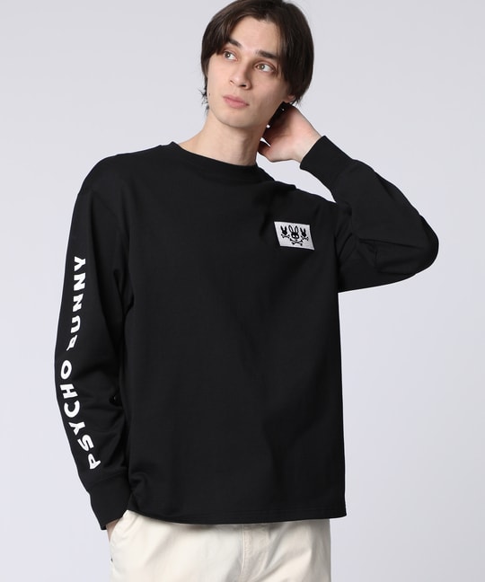 3BUNNYアームロゴ ロングスリーブTシャツ