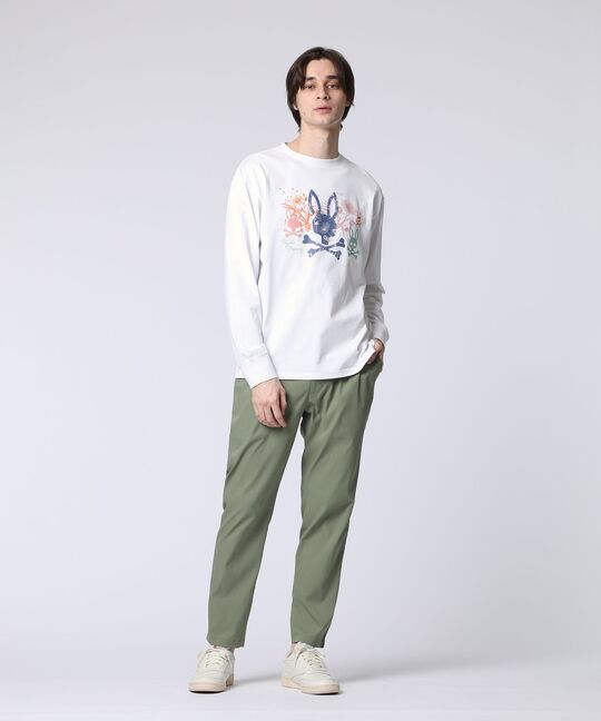 フラワーグラフィックロングスリーブＴシャツ