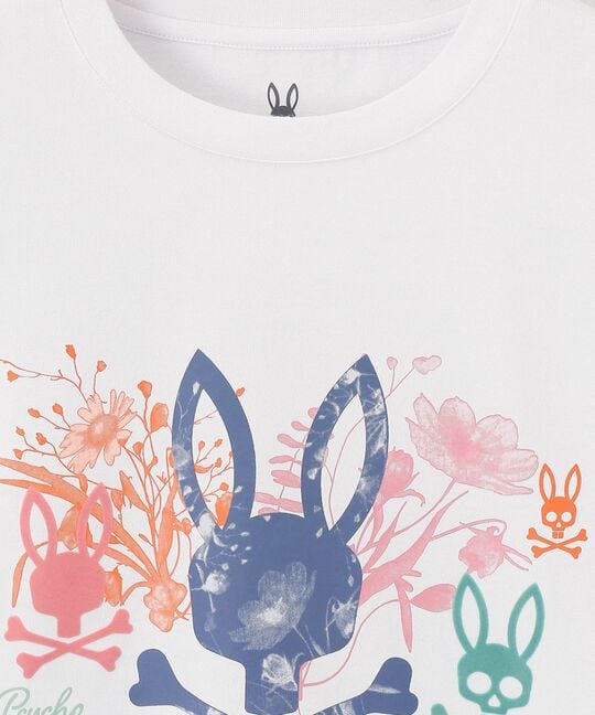 フラワーグラフィックロングスリーブＴシャツ