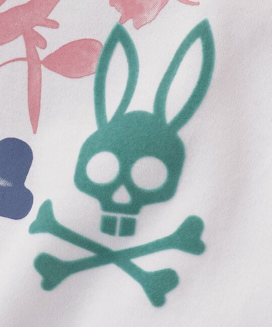 フラワーグラフィックロングスリーブＴシャツ