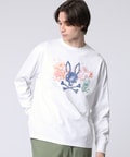 フラワーグラフィックロングスリーブＴシャツ