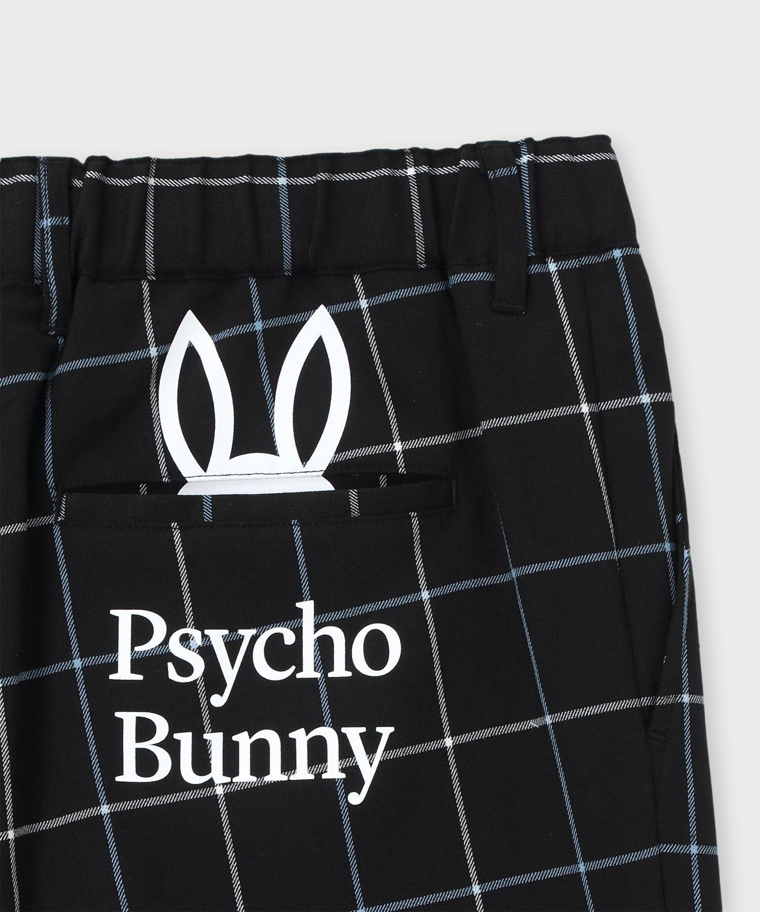 ルーシー　Psycho Bunny チェック柄パンツ ダークグレー ポケットバニー ウィンドペンチェックパンツ｜Psycho Bunny｜サイコ