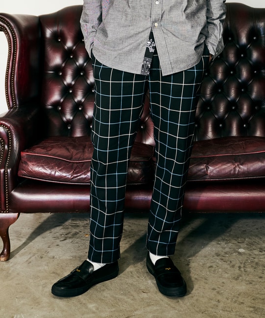 ポケットバニー ウィンドペンチェックパンツ