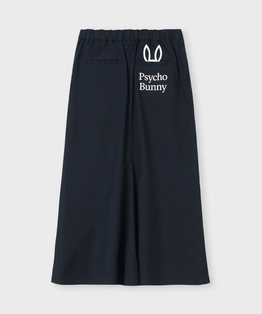 [WOMEN]ポケットバニー ストレッチフレアスカート