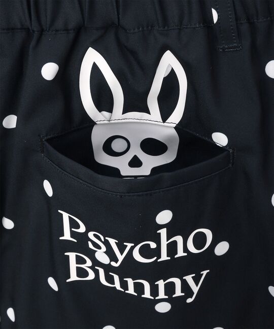 [WOMEN]ポケットバニー ドットストレッチフレアスカート