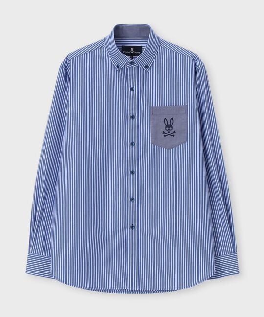 ロンドンストライプ ボタンダウンシャツ