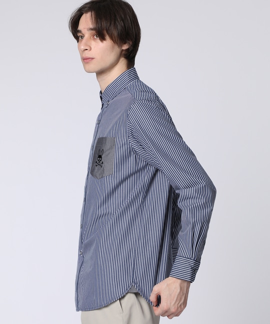 ロンドンストライプ ボタンダウンシャツ