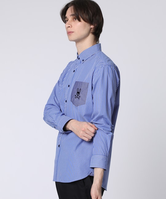 ロンドンストライプ ボタンダウンシャツ