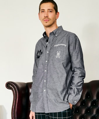 オリジナルバンダナ柄　 ボタンダウンシャツ