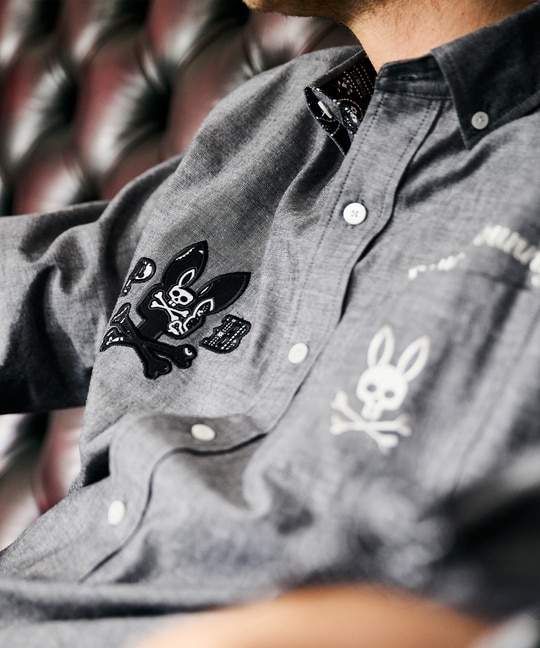 オリジナルバンダナ柄 ボタンダウンシャツ