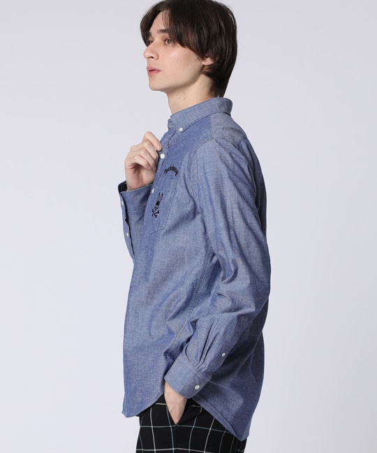 オリジナルバンダナ柄 ボタンダウンシャツ