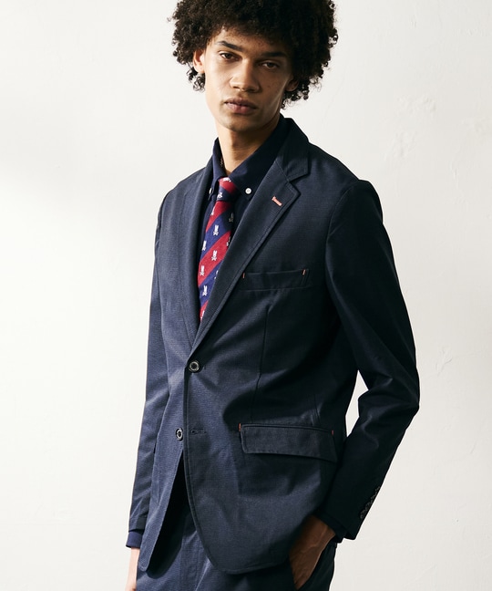 COOL DOTS®ホームスパンプリント セットアップジャケット