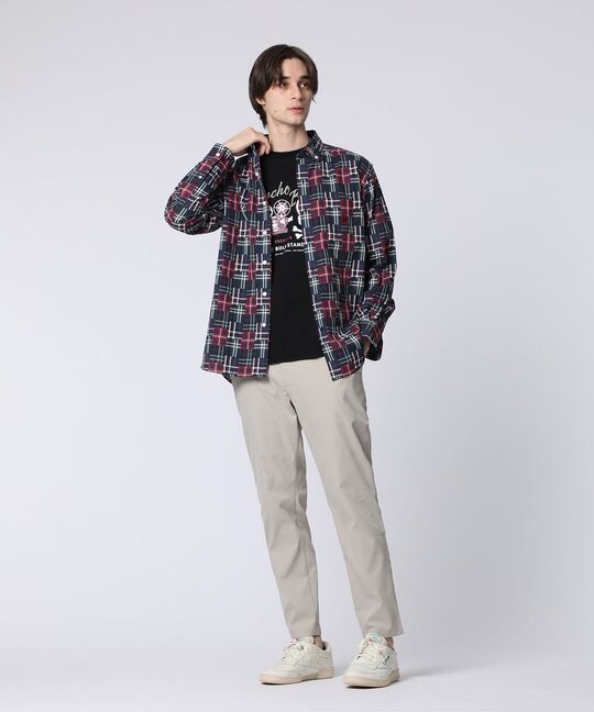 ランダムパッチワークチェックシャツ