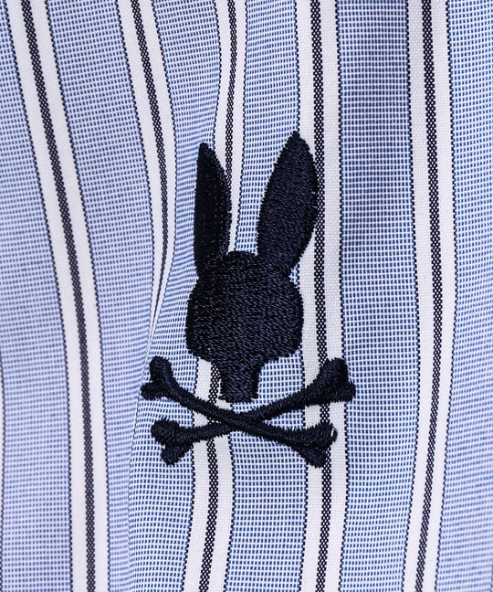 シャツファブリック スタンドカラー ダブルジップブルゾン