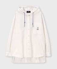 [WOMEN]BUNNY デニムフードシャツ