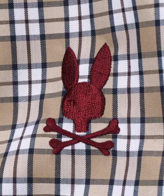 コットンライク ミニチェック スタンドカラーブルゾン