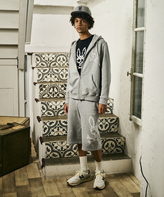 ジャカードロゴ  バギースウェットショーツ