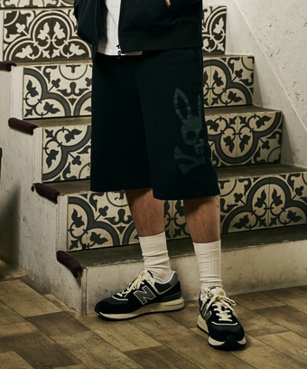 ジャカードロゴ  バギースウェットショーツ