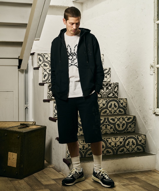 ジャカードロゴ  バギースウェットショーツ