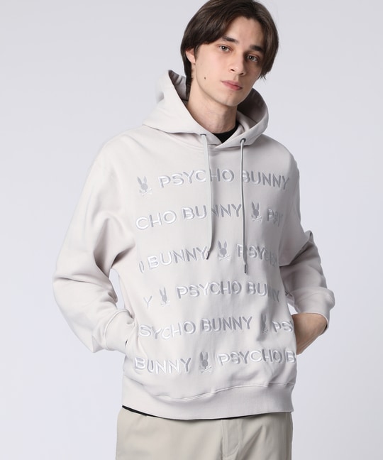 トナル総柄ロゴ刺繍 パーカ