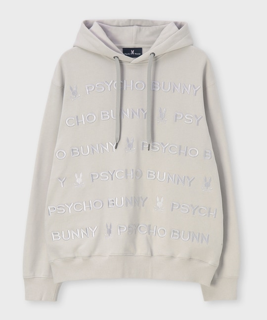 トナル総柄ロゴ刺繍 パーカ