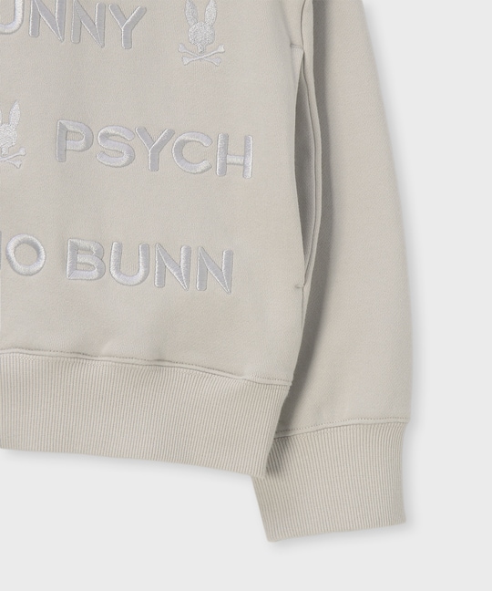 トナル総柄ロゴ刺繍 パーカ