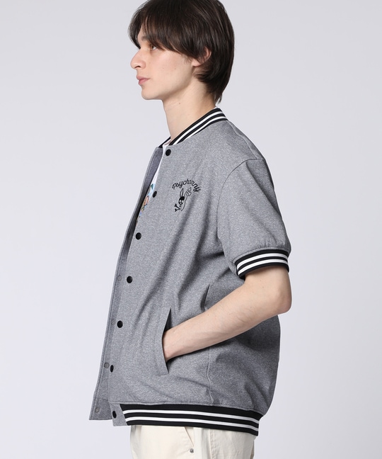 BUNNYグラフィック 半袖バーシティジャケット